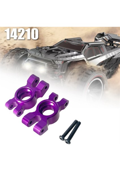 Rc Araç Metal Yükseltme Arka Tekerlek Kupası Mjx Hyper Go 1/14 14209 14210 H14BM Rc Araç Yükseltme Parçaları (Mor) (Yurt Dışından)