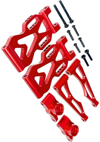 Metal Arka Yukarı ve Aşağı Sallanma Kolları (S/r) Seti Kiti Scy 1/16 Yüksek Hızlı Uzaktan Kumandalı Araba Yükseltme Aksesuarları Kırmızı (Yurt Dışından) modelleri