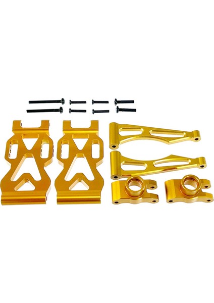 Metal Arka Yukarı ve Aşağı Sallanma Kolları (S/r) Seti Kiti Scy 1/16 Yüksek Hızlı Uzaktan Kumandalı Araba Yükseltme Aksesuarları Altın (Yurt Dışından)