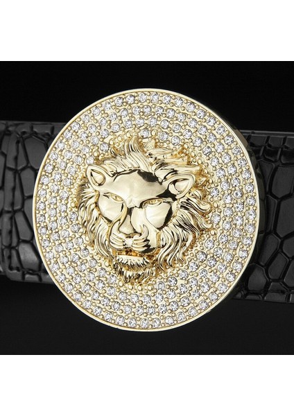 Erkekler Moda Tasarımcısı Hakiki Deri Lüks Metal Alaşım Toka Aslan Kemer Inek Derisi Kanat Kemer Yüksek Kaliteli Ceinture Homme (Yurt Dışından) modelleri