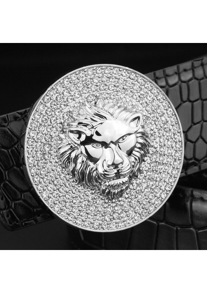 Erkekler Moda Tasarımcısı Hakiki Deri Lüks Metal Alaşım Toka Aslan Kemer Inek Derisi Kanat Kemer Yüksek Kaliteli Ceinture Homme (Yurt Dışından) indirimleri
