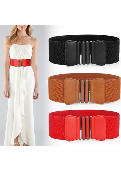 7.5 cm Genişlik 65 cm Uzun Bel Kemeri Moda Bel Kemerleri Bayanlar Katı Streç Elastik Geniş Kemer Elbise Süsleme Kadınlar Için Kemer (Yurt Dışından) fiyatları