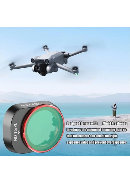 Drone Aksesuarları Için Mini 4 Pro Filtre Kamera Lensi ND16 Çok Kaplamalı Polarizasyon (Yurt Dışından)