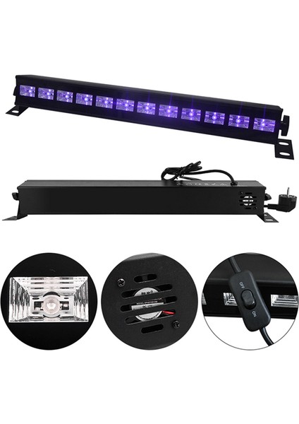 9led Uv Hattı Işık Duvar Yıkayıcı Cadılar Bayramı Sel Floresan Sahne LED Projeksiyon Işığı, Abd Tak (Yurt Dışından)