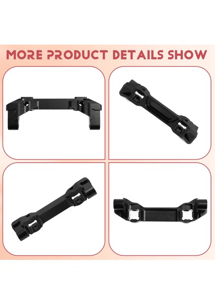 Alüminyum Alaşım -4 Ön Taban Tampon Kirişi 1/10 Rc Crawler Trx4 Araba Yükseltme Parçaları Siyah (Yurt Dışından)
