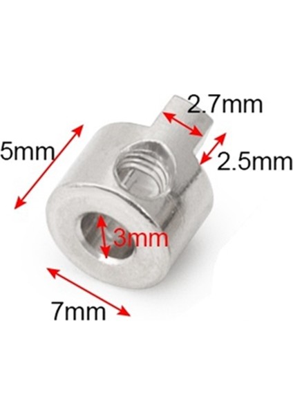 10 Adet 3mm Model Tekne Metal Tahrik Köpek Şaftı Koltuk Değneği Aksesuarları Bağlantı Kürek Çatalı Rc Şaftı Için, Gümüş (Yurt Dışından)