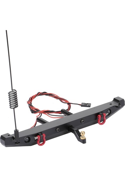 1 10 için LED ışık anten kuyruk kancalı 2x metal arka tampon Traxxas trx4 eksenel scx10 90046 (Yurt Dışından)