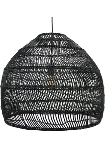 Rattan Lamba Sarkıt Işık Vintage Asılı LED Oturma Odası Yemek Odası Ev Dekoru Kafe Restoran Hanglamp (Yurt Dışından)