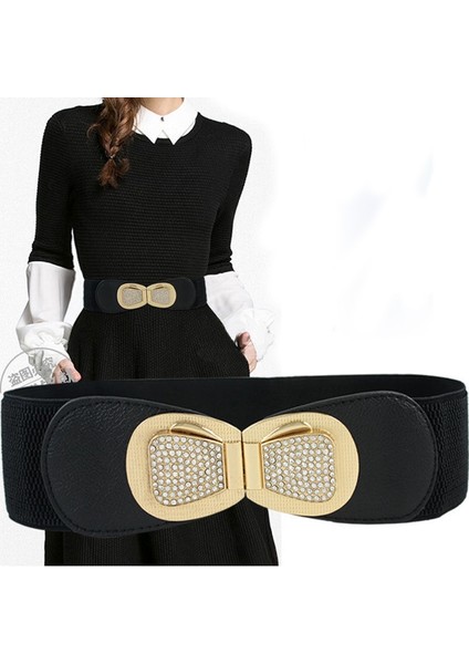 65 cm Kadın Moda Elastik Klasik Siyah Kemer Geniş Bel Esnek Kemer Kadınlar Için Cinch Aksesuarları Elbise Ceket Giyim Kemer (Yurt Dışından) fırsatları