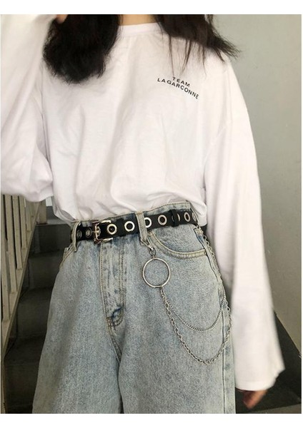 Bel Zincir Kemerler Punk Hip Hop Moda Kadın Kemerler Retro Dekoratif Punk Bayanlar Etek Kemer Kadın Pantolon Kemer (Yurt Dışından) indirimleri