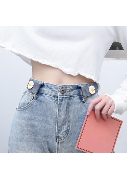 Görünmez Tembel Elastik Bel Kemeri Kadın Kot Pantolon Gizli Görünmez Gizli Unisex Hiçbir Toka Streç Bel Kemeri 2021 Yeni (Yurt Dışından)