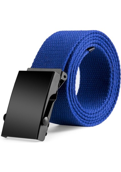 2019 Yeni Bel Kemerleri Erkek Bayan Unisex Pamuk Kanvas Kumaş Dokuma Siyah Tokalı Kemer Ordu Aksesuarları (Yurt Dışından) indirimleri