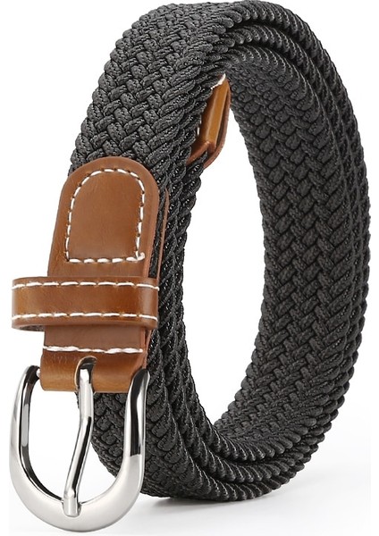 Erkekler Elastik Esnek Kemer Siyah Kanvas Streç Örgülü Elastik Dokuma Kemer Erkekler Için Geniş Metal Esnek Kemer (Yurt Dışından) fırsatları