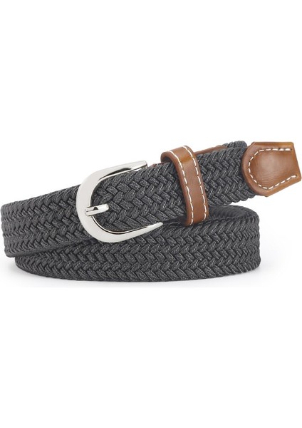 Erkekler Elastik Esnek Kemer Siyah Kanvas Streç Örgülü Elastik Dokuma Kemer Erkekler Için Geniş Metal Esnek Kemer (Yurt Dışından) indirimleri
