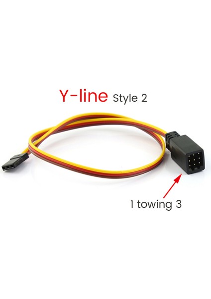 Mini Servo Y Hattı Uzunluğu 355MM Uzaktan Kumanda Uzatma Kablosu Futaba Jr Rc Araba Eksenel SCX10,1 Ila 3 (Yurt Dışından)