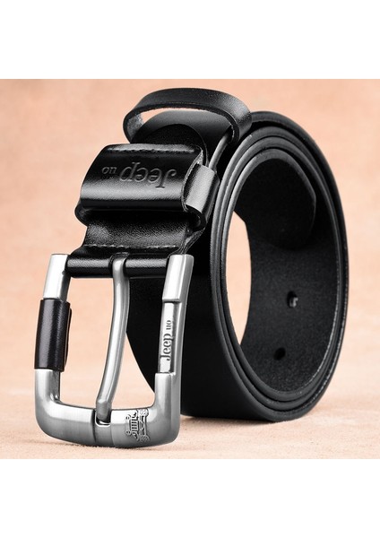 Erkekler Rahat Yüksek Kaliteli Hakiki Kemer Erkekler Yeni Moda Basit Klasik Vintage Stil Pin Toka Erkek Kemer 90-125 cm (Yurt Dışından) fırsatları