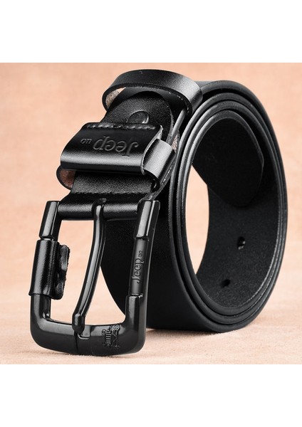 Erkekler Rahat Yüksek Kaliteli Hakiki Kemer Erkekler Yeni Moda Basit Klasik Vintage Stil Pin Toka Erkek Kemer 90-125 cm (Yurt Dışından) indirimleri