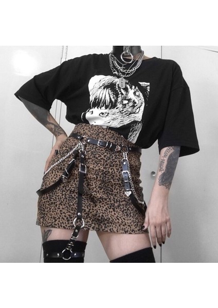 Aşk Kalp Kız Hiphop Zincir Kemer Kadın Tatlı Ayarlanabilir Disko Dans Kemer Punk (Yurt Dışından)