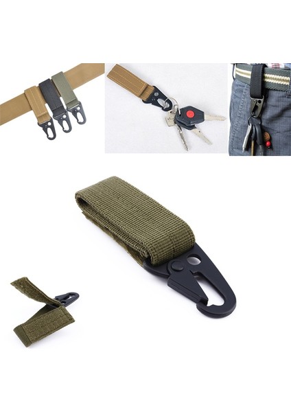 Dağcılık Aksesuarları Açık Karabina Dayanıklı Naylon Taktik Sırt Çantası Anahtar Kancası Dokuma Toka Süspansiyon Sistemi Kemer Asılı Toka (Yurt Dışından) fırsatları