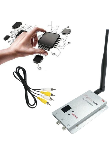 Uzun Menzilli Drone Uçak Için 1.5g 1.5W Fpv Vrx 1500MW 12CH Ses Video Alıcısı (Yurt Dışından)