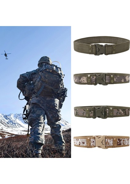 8 Renk 130 cm 2021 Yeni Ordu Tarzı Savaş Kemerleri Hızlı Bırakma Taktik Kemer Moda Erkekler Kanvas Kemer Açık Bel Eğitmen (Yurt Dışından)