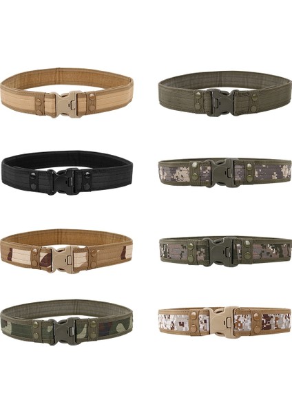 8 Renk 130 cm 2021 Yeni Ordu Tarzı Savaş Kemerleri Hızlı Bırakma Taktik Kemer Moda Erkekler Kanvas Kemer Açık Bel Eğitmen (Yurt Dışından) fiyatları