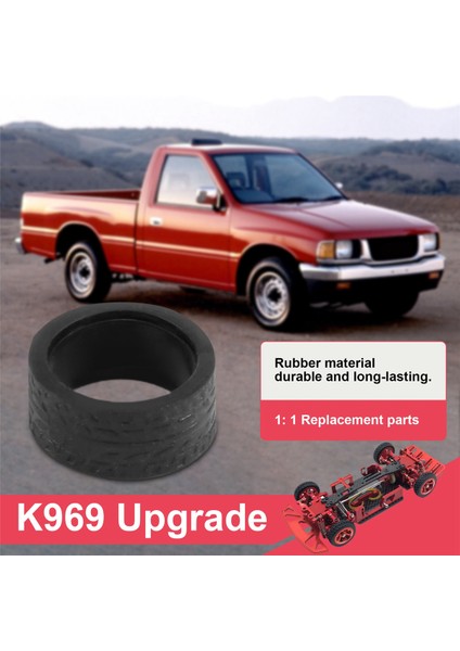 Adet Kauçuk Lastik Tekerlek K969 K989 P929 IW04M IW02 Mini-Z Mini-D Mini-Q 1/28 Rc Drift Yarış Arabası (Yurt Dışından)