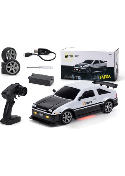 1:16 Rc Drift Arabası, 25KM/H 2.4g 4WD Yüksek Hızlı Arabalar Çocuklar Için, LED Işıklar, Ekstra Lastikler, Yetişkinler (Yurt Dışından)
