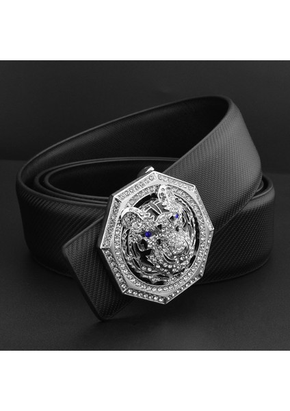 2022 Yeni Kaplan Altın Toka Lüks Marka Ceinture Homme Rahat Kemer Erkek Hakiki Deri Bel Kayışı Kemer Yüksek Kalite (Yurt Dışından) fırsatları