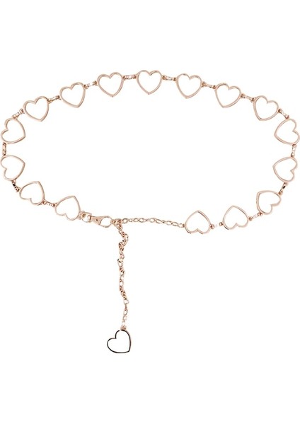 Basit Kalp Şekilli Bel Zinciri Unisex Metal Kemer Zinciri Pantolon Dekorasyon Kadınlar Için Hip Hop Tarzı Moda Ince Kemerler (Yurt Dışından) fiyatları