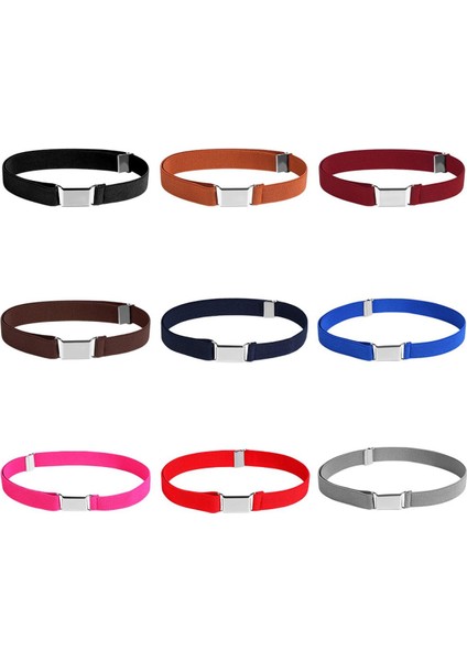 1 Adet 2021 Yeni Moda Elastik Kemerler Çocuklar Için Unisex Ayarlanabilir Bel Kemeri Kemer Streç Kanvas Kemerler Rahat Aksesuarları (Yurt Dışından)