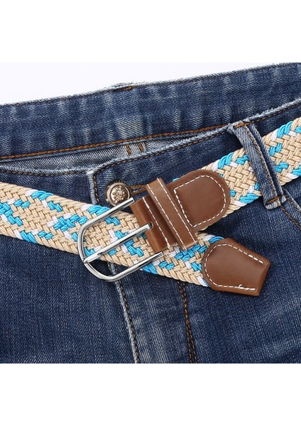 Erkekler Elastik Streç Bel Kemeri Siyah Kanvas Streç Örgülü Elastik Dokuma Kemer Erkekler Için Sıcak Metal Streç Kemer (Yurt Dışından) indirimleri