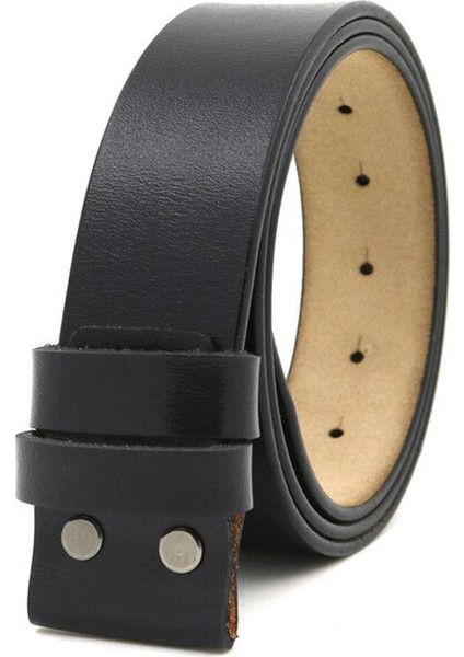 Erkek Kemeri Pürüzsüz Tokalı Kemerler Tokasız Vücut Aksesuarları 3.8cm Genişlik Kahverengi (Yurt Dışından)