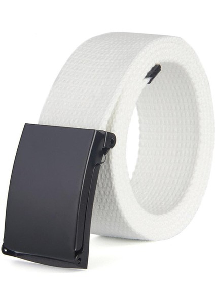 Erkek Kemerleri Moda Unisex Ordu Taktik Bel Kemeri 3.8 cm Açık Spor Kanvas Kemer Lüks Kanvas Dokuma (Yurt Dışından)