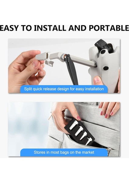 Mini 4 Pro Için Iniş Takımı Uzatması - Ayrılabilir Ayaklar Geliştirilmiş Açıklık ve Güvenlik (Yurt Dışından)