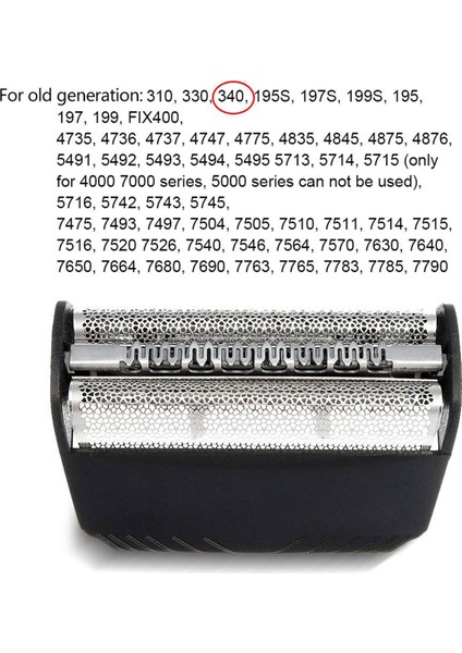 3x Yedek Tıraş Makinesi Folyo Kesici Bıçak 30B 330 199 197S-1 195S-1 4845 4745 5743 7516 7475 7493 7763 7783 (Yurt Dışından)
