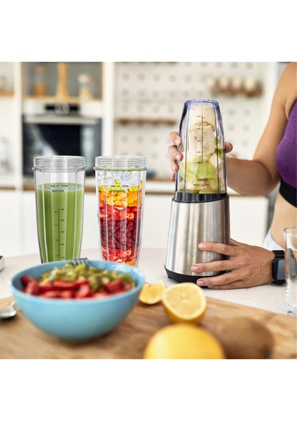 24OZ Blender Bardakları Bıçak Yedek Parçaları Için Taşınabilir Kapaklı 7 Kanatlı Montaj (Yurt Dışından)
