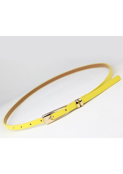 Ince Pu Deri Moda Kemer Kadın Kırmızı Kahverengi Siyah Beyaz Sarı Kadınlar Için Bel Kemerleri Elbise Askısı 8 Renkler (Yurt Dışından) modelleri