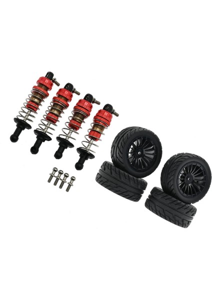 4x Metal ve Kauçuk Lastik Seti SG1603 SG1604 SG1605 UD1601 UD1602 UD1603 1/16 Rc Araba Parçaları, Siyah (Yurt Dışından) fiyatları