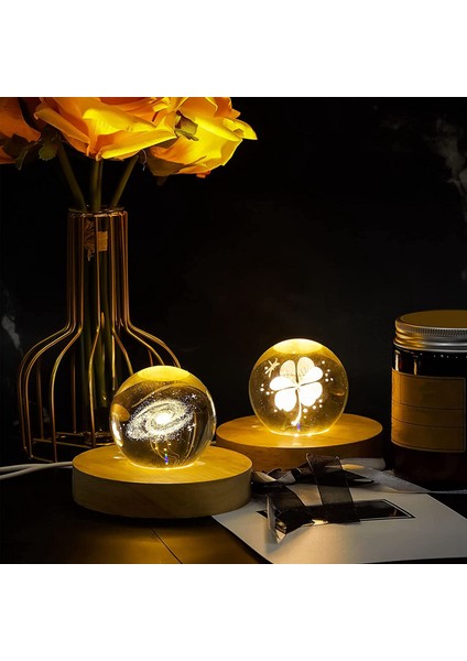 2 Parça Ahşap Işık Tabanı Ahşap LED Kristal Cam Stand (Yurt Dışından) indirimleri
