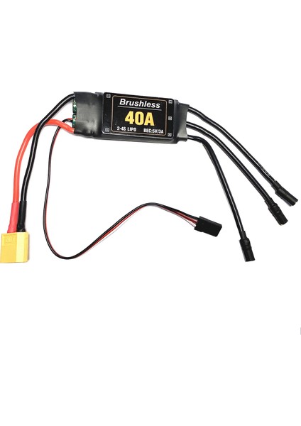 2-4s 40A Fırçasız Esc Drone Uçak Parçaları XT60 Hız Kontrol Motoru Rc Fpv Quadcopter Helikopter Için (Yurt Dışından)