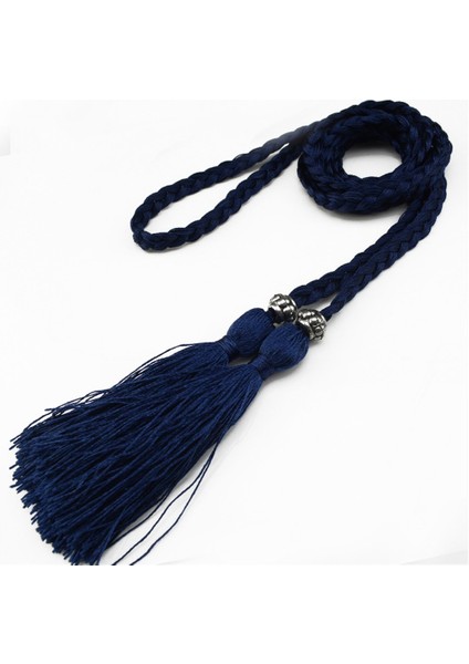 2022 Çin Örgülü Tarzı Dokuma Püskül Kemer Düğüm Dekore Bel Zinciri Boho Kızlar Bel Ince Halat Kemerler Elbise Aksesuarları (Yurt Dışından) indirimleri