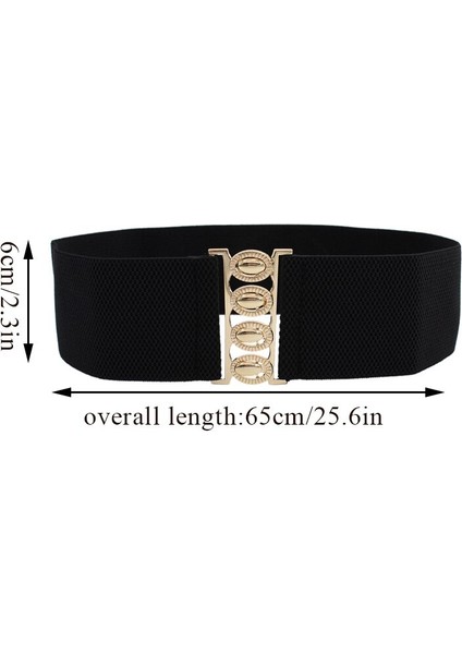 65 cm Elastik Klasik Siyah Kemer Büyük Boy Kemer Elbise Ceket Kazak Dekoratif Bel Mühür Geniş Streç Kemerler Kadınlar Için (Yurt Dışından) fırsatları