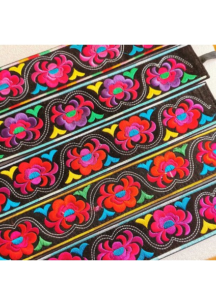 C47 Çin Miao Kabile Işlemeli Dekor Kemer Pamuk Çok Çiçek (Yurt Dışından) indirimleri