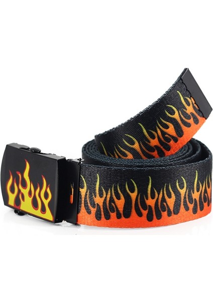 Erkekler Kadınlar Serin Hip-Hop Alev Baskı Kanvas Kemer Moda Eğlence Kayışı Naylon Dokuma Askeri Eğitim Kamuflaj Açık Havada (Yurt Dışından) fiyatları