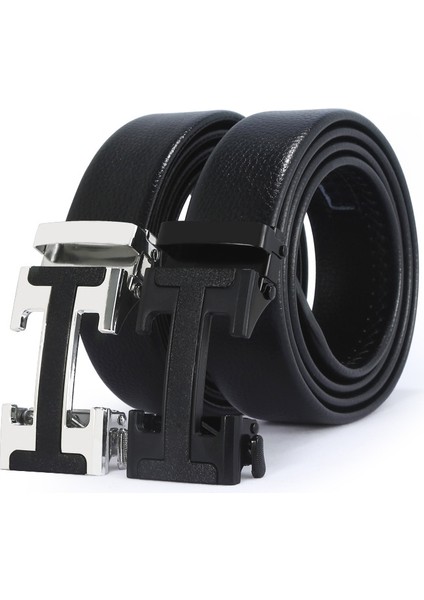 2022 Modelleri Marka Adı Otomatik Toka Üst Katman Kemer Saf MEN39S Iş Pantolon Kemer H Şekilli Kemer Tokası (Yurt Dışından) modelleri