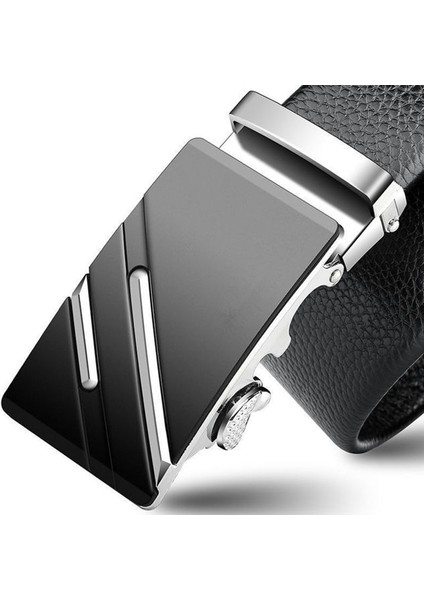 Erkek Kemerleri Metal Otomatik Toka Marka Yüksek Kaliteli Deri Kemerler Erkekler Için Ünlü Marka Lüks Çalışma Iş Kayışı (Yurt Dışından)