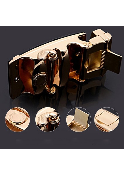 Erkek Kemerleri Metal Otomatik Toka Marka Yüksek Kaliteli Deri Kemerler Erkekler Için Ünlü Marka Lüks Çalışma Iş Kayışı (Yurt Dışından) modelleri