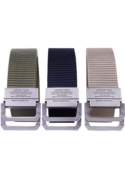 Erkek Kemerleri Otomatik Toka Metal Dokuma Kemerler Erkekler Için Kanvas Naylon Yüksek Askı Rahat Spor Öğrencileri HB009 (Yurt Dışından) modelleri