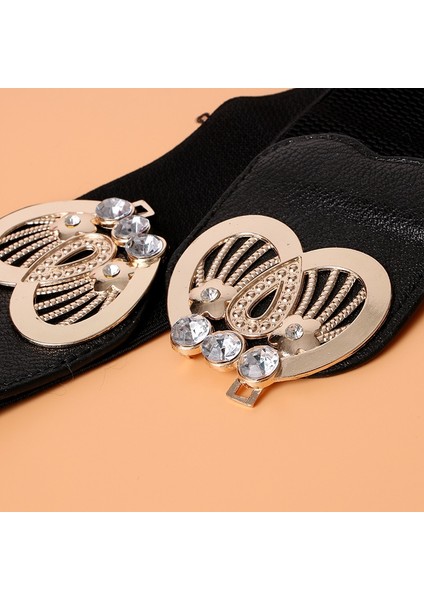 Moda Toka Geniş Kemer Elastik Bayanlar Eğlence Antika Rhinestone Kız Dekoratif Kuşak Kemerler Kadınlar Için Lüks Tasarımcı Marka (Yurt Dışından) fırsatları